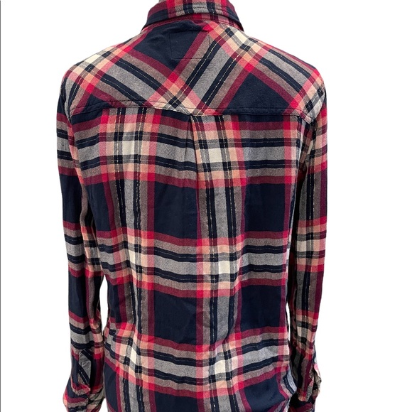 RAILS “Hunter” Fuscia, Pink & Navy Buttondown shirt Size Medium - Picture 6 of 8